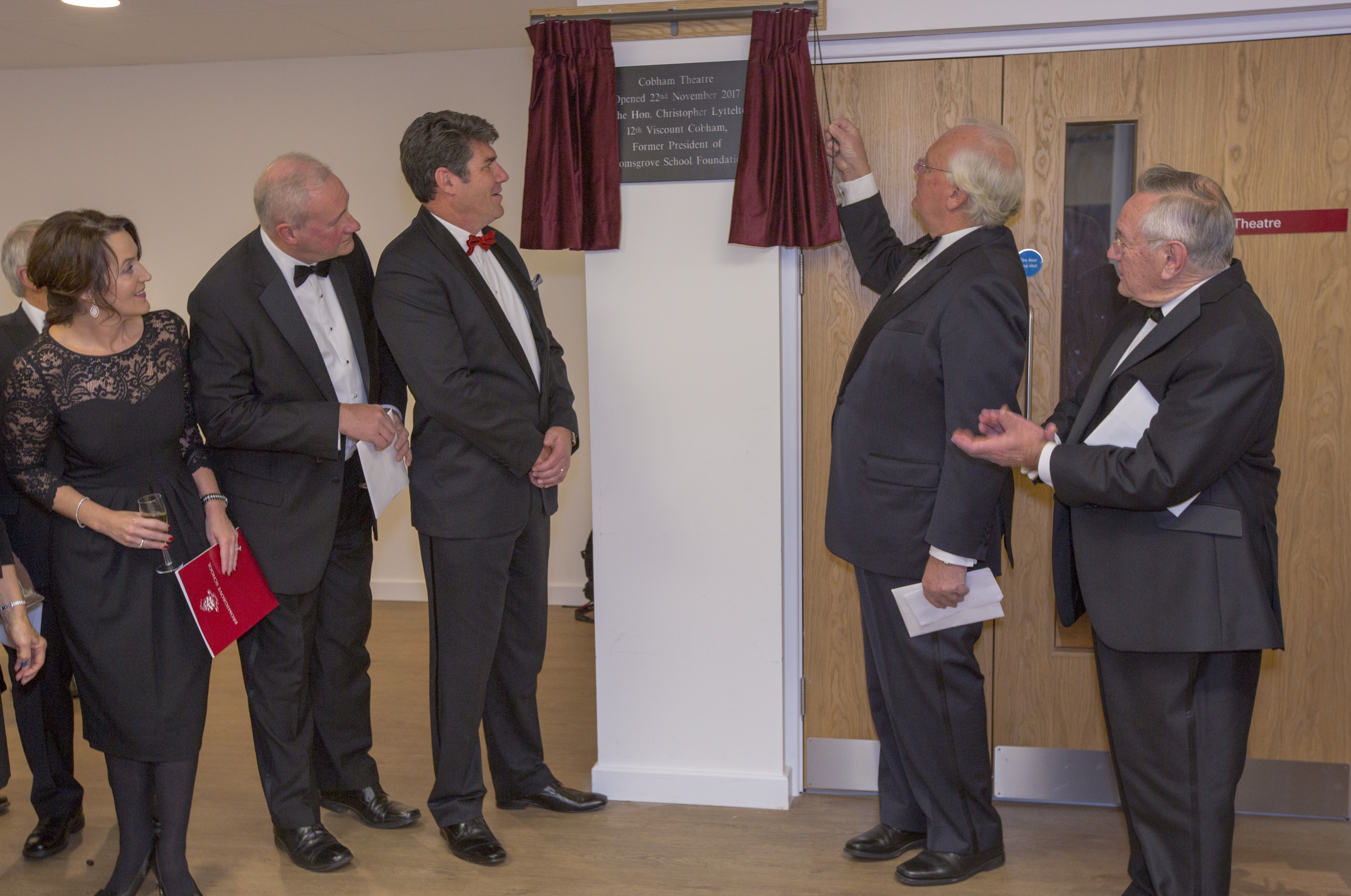 Lord Cobham officially opening Cobham Theatre (22nd November 2017)
